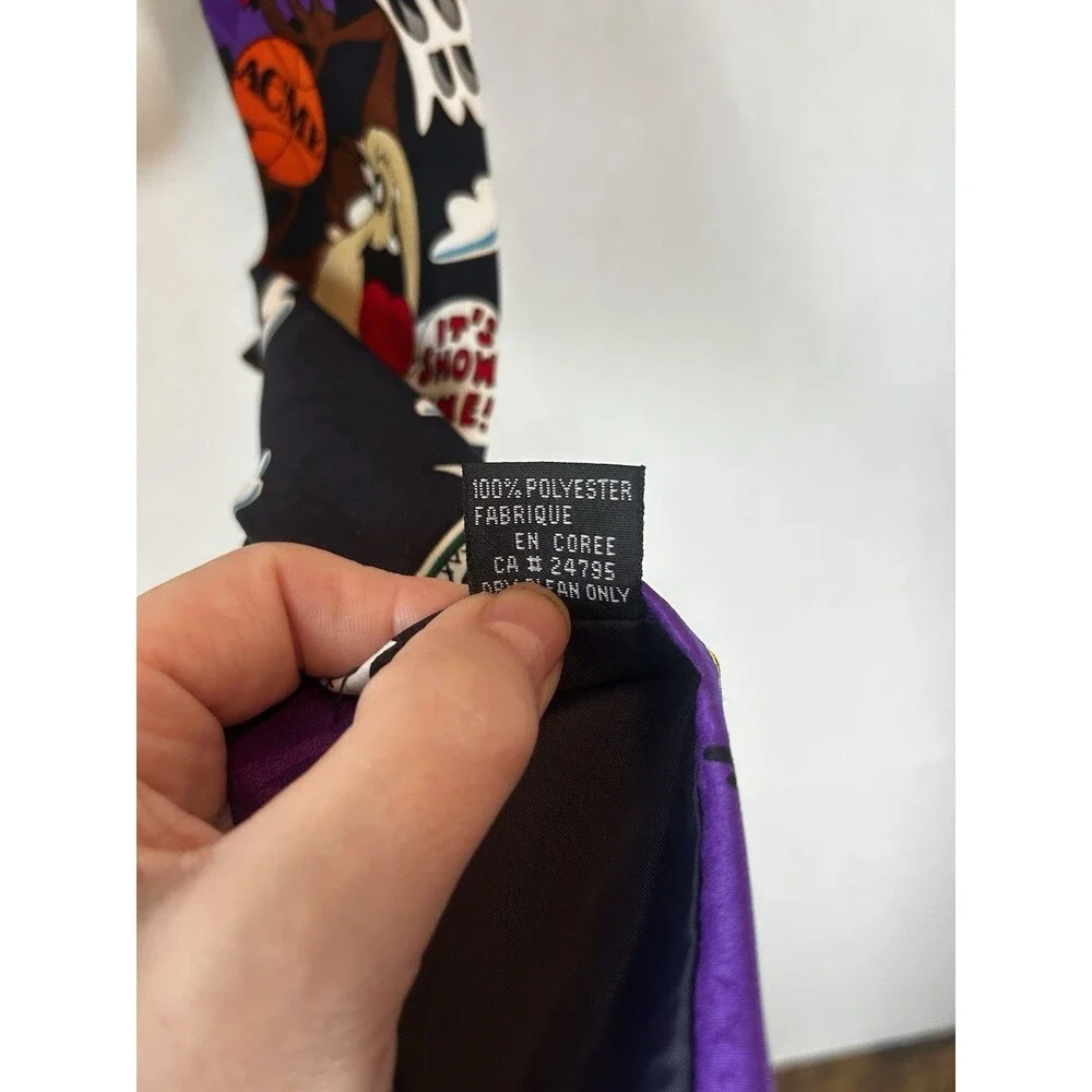 Looney Tunes Mania Taz Basketball Neck Tie Vintage 1994 Warner Bros Vintage Fun